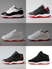 Jordan Air Jordan 11 Retro Low Bright Citrus Low-Top Kids Basketball Shoe-4133  